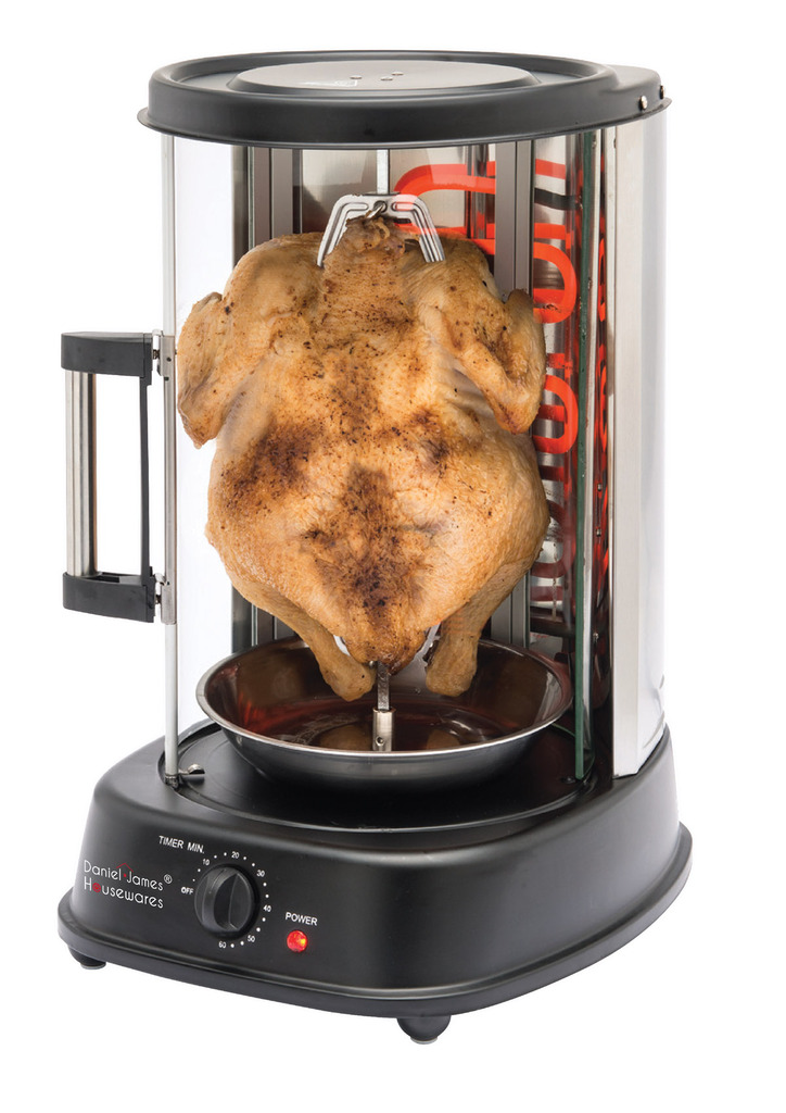 4-in-1 Vertical Chicken Rotisserie Grill - Daniel James Products