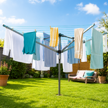 Alternative view of Large 50m Rotary Clothes Airer Dryer - Outdoor Washing Line