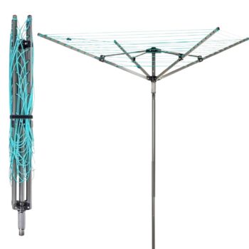 4 Arm Outdoor Rotary Airer with 50 Metre Drying Space