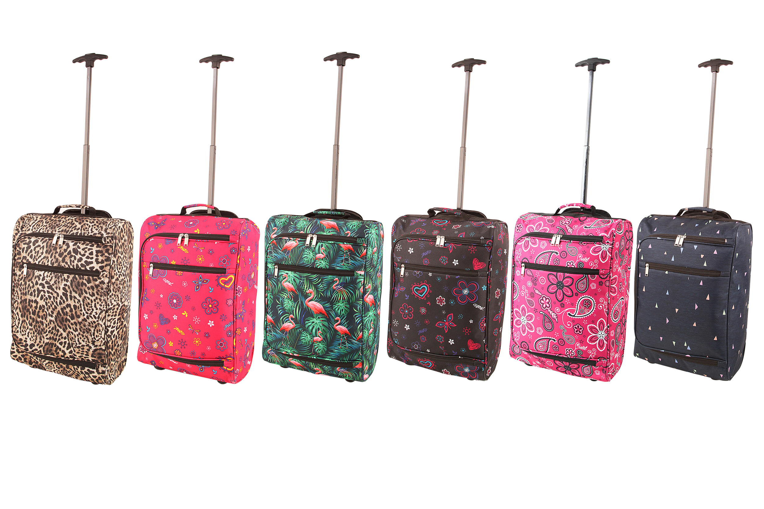 DJ Travel Ultra Light Cabin Size Wheeled Hand Luggage with
