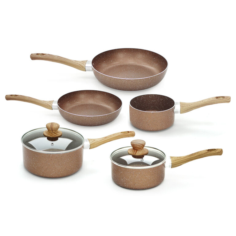 7 Piece Stone Rose Marble Pan Set Daniel James Products