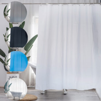 Eslifey Iris Painting Shower Curtain Hooks for Bathroom Shower Curtain Rod 12 Pieces 