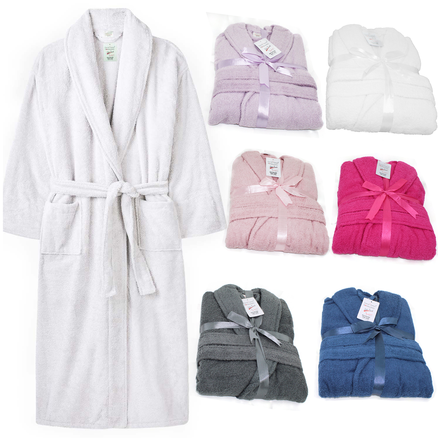 adult terry towelling dressing gown