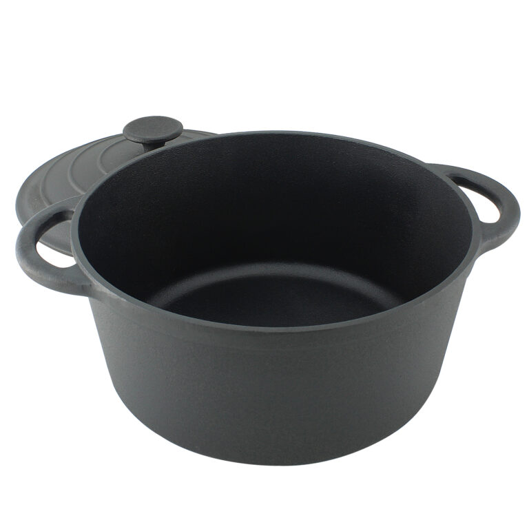 Cast Iron 5L Casserole Dish 26cm Ovenproof PreSeasoned Pot