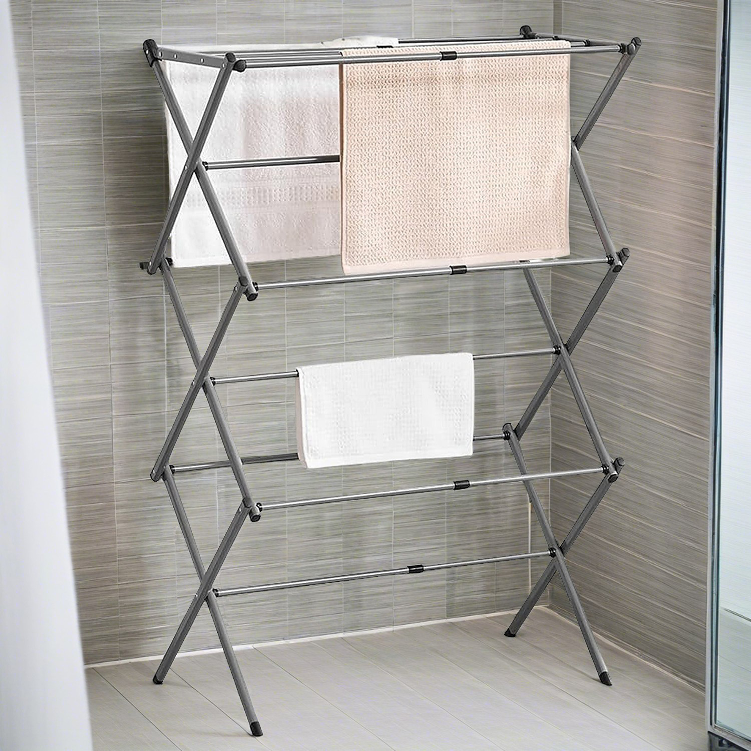 3 Tier Extendable Adjustable Clothes Airer Daniel James Products