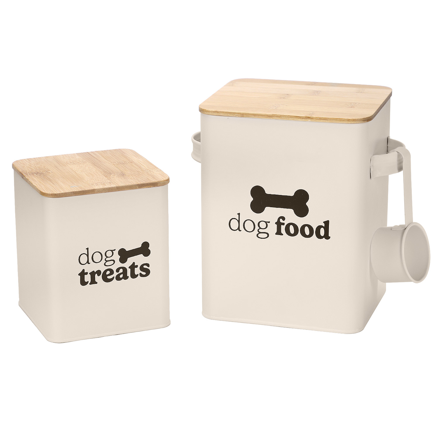 Large tin dog food container online