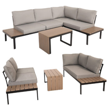 Sienna Interchanging Sofa Lounger Garden Furniture Set