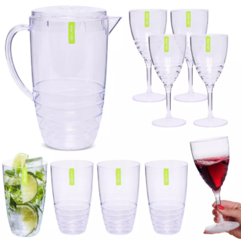 2 Litre Plastic Drinks Jug & Drinkware Sets by Alex Nash