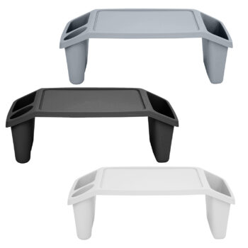 Multi-Purpose Laptop Dinner Lap Tray with Storage Compartments