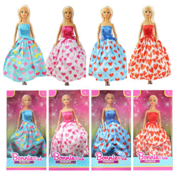 30cm Fashion Doll in Box with Dress & Shoes