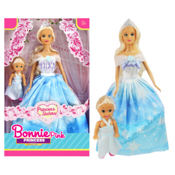 Set of 2 Princess Sisters Doll Set with Accessories