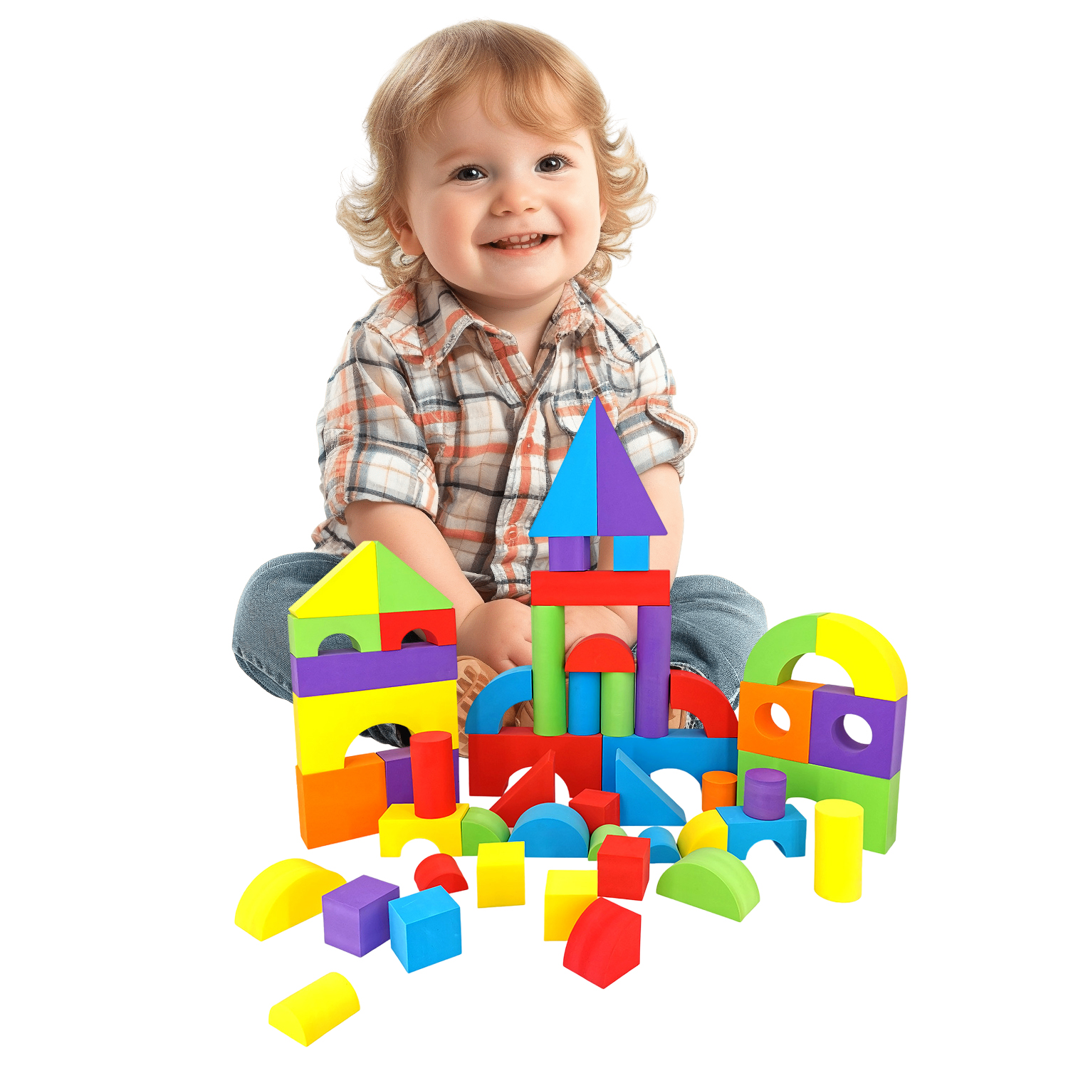 thumbnail image 2 of Colorful EVA Foam Building Blocks For Kids - EVA Building Blocks And EVA Toy Bricks Price 2 of 11