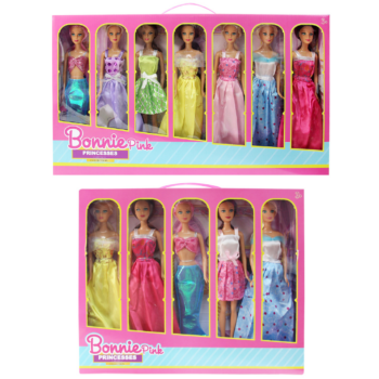 Gift Pack of 5 or 7 Fashion Princess 30cm Dolls