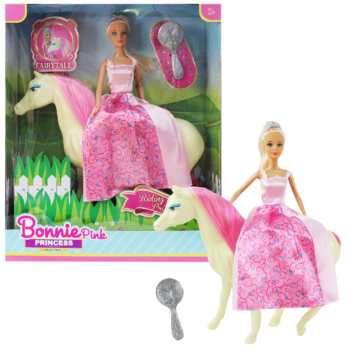 Riding Princess Doll Gift Set - 30cm Doll, Horse Figurine & Accessories