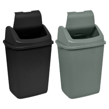 30 Litre Swing Bin - Black or Silver
