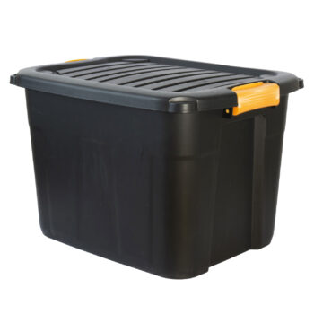 Heavy Duty Black Paraboxes – Stackable Storage with Lid