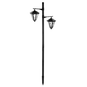 1.4 Metre Large Solar Lamp Post Light with Warm White LEDs