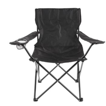 Black Folding Camping Chair with Carry Bag