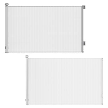 Retractable Safety Gate – For Babies, Pets & Home Safety (White or Grey)