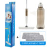 Grey & White Spray Mop Cleaning Kit with 700ml Refillable Tank & 2 Reusable Pads by The Cleaning Expert