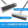 All Surface Cleaning Broom with Adjustable Handle for Pet Hair, Dust & Spills by The Cleaning Expert