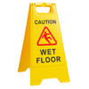 Caution Wet Floor Signboard High Visibility Warning Display by The Cleaning Expert