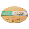 40cm Bamboo Lazy Susan Rotating Serving Tray with Engraved Design by Alex Nash