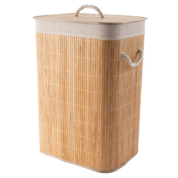 Large Bamboo Laundry Basket with Removable Liner by Alex Nash