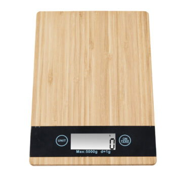 Bamboo Digital Kitchen Scales by Alex Nash – 8 kg Capacity