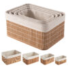 Set of 4 Nesting Bamboo Storage Baskets by Alex Nash