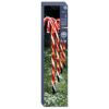 4 Pack of Christmas Candy Cane Stake LED Lights