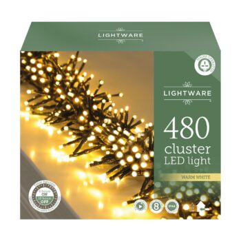 480 LED Warm White Cluster Lights