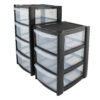 3-Tier & 4-Tier Mini Storage Drawer Unit with Clear Drawers by STASH’D