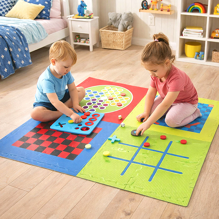 4-in-1 Foam Game Activity Play Mat – 119 x 119cm - Image 5